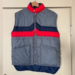 Wrangler Gray and Red Vest